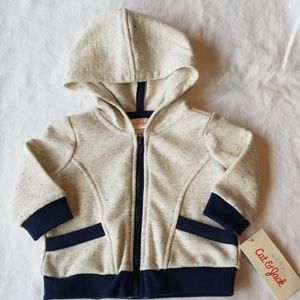 NWT Cat & Jack zip up hoodie